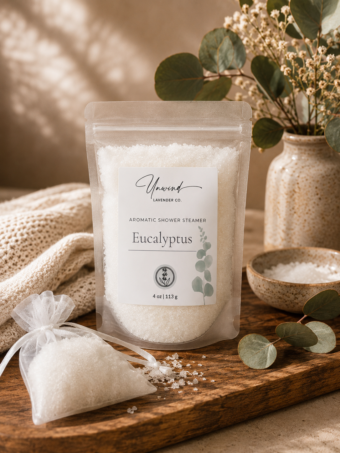 Eucalyptus Shower Steamer Salt