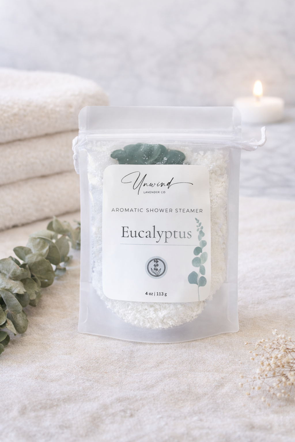 Eucalyptus Shower Steamer Salt