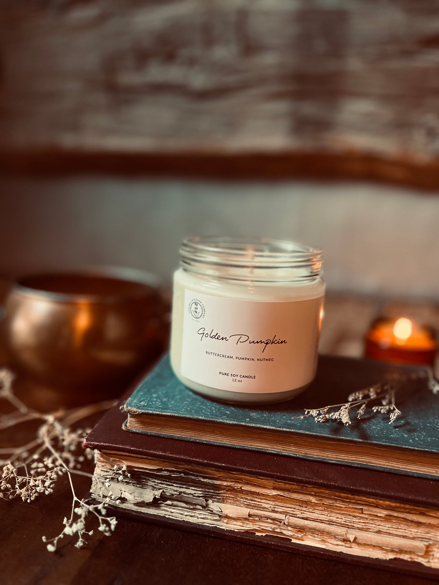 Golden Pumpkin Soy Candle