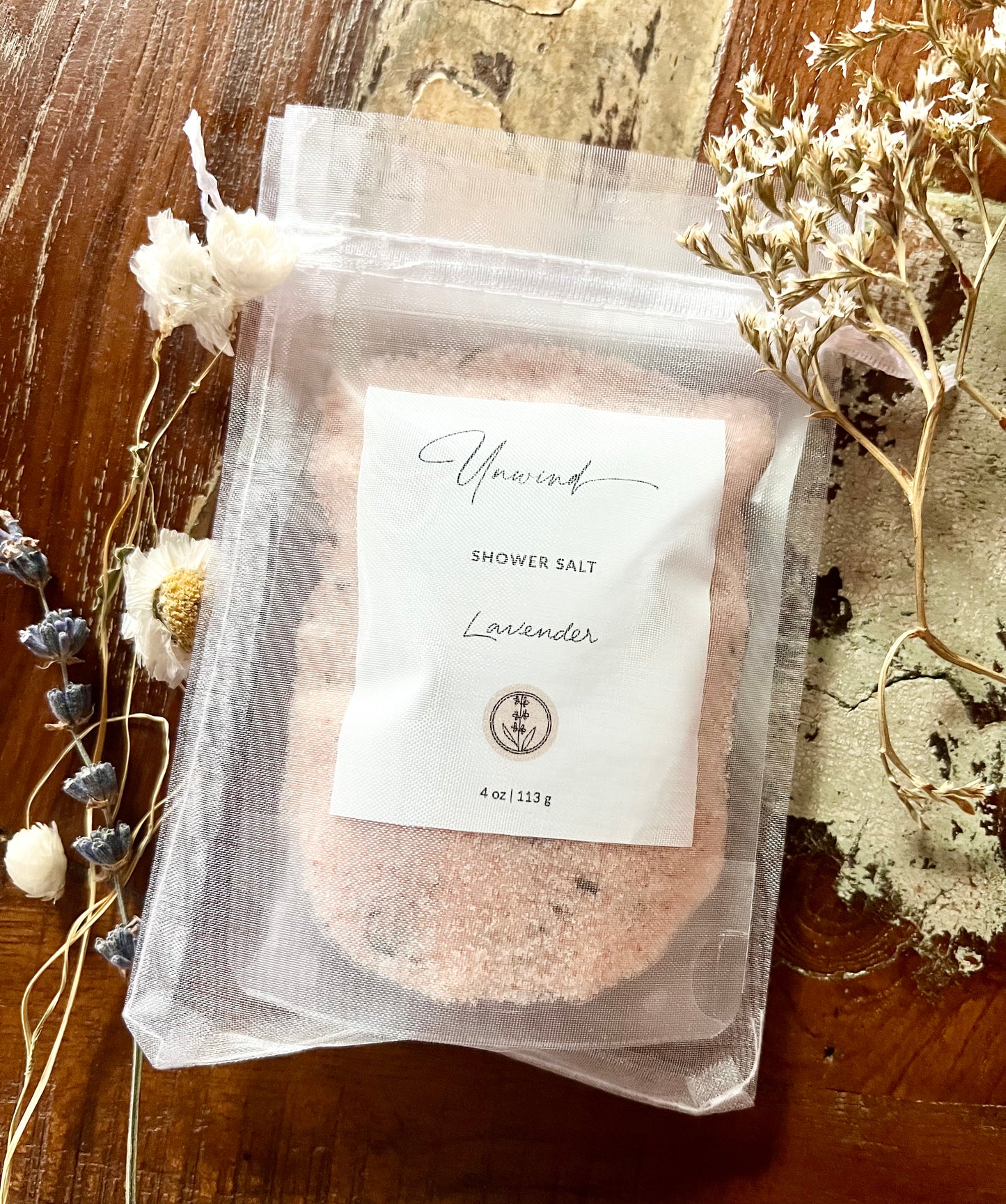 Lavender Shower Steamer Salt