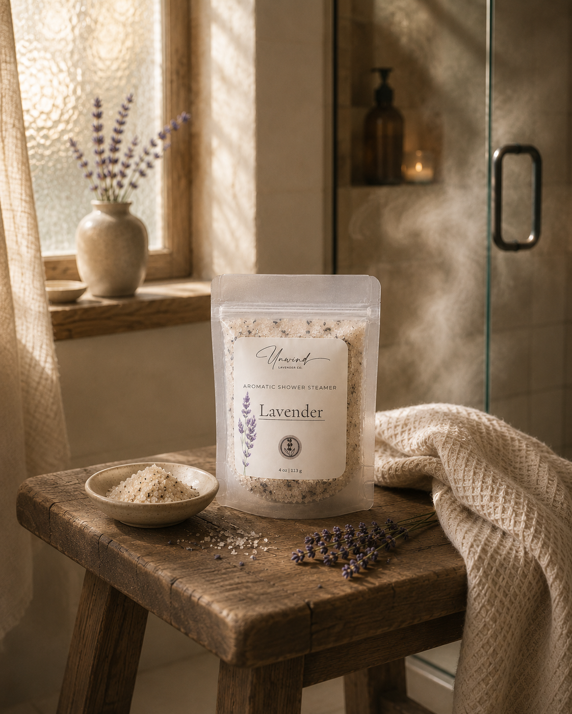 Lavender Shower Steamer Salt