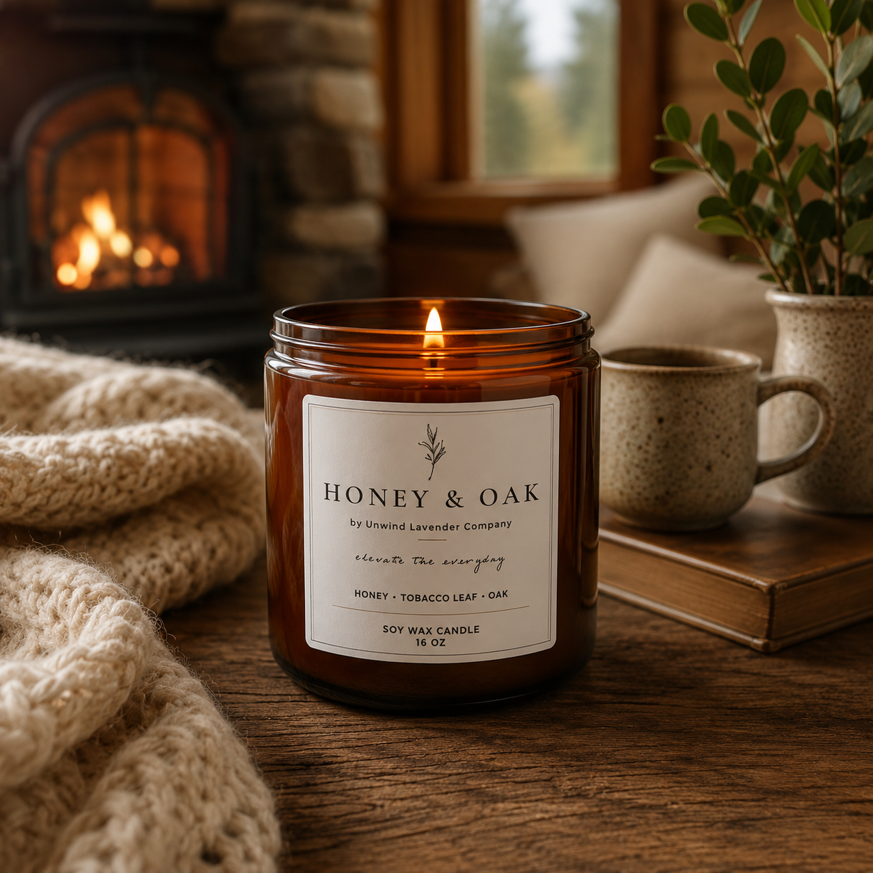 Honey & Oak Soy Candle