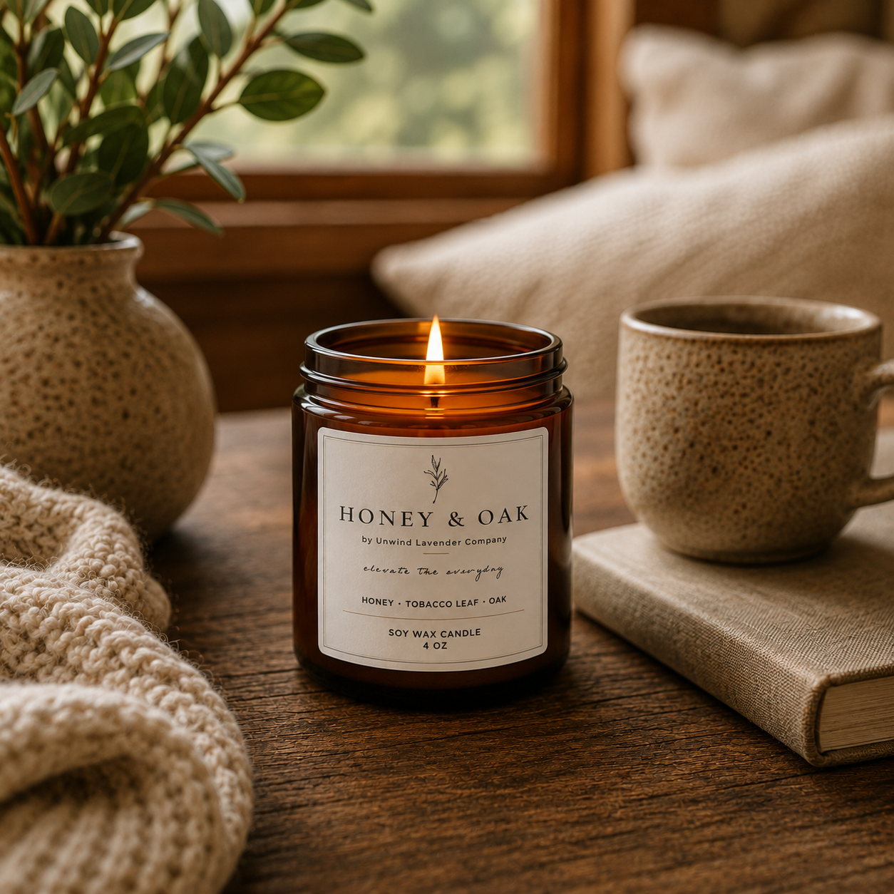 Honey & Oak Soy Candle