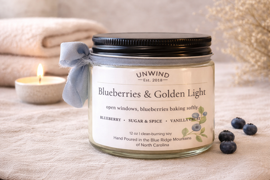 Blueberries and Golden Light