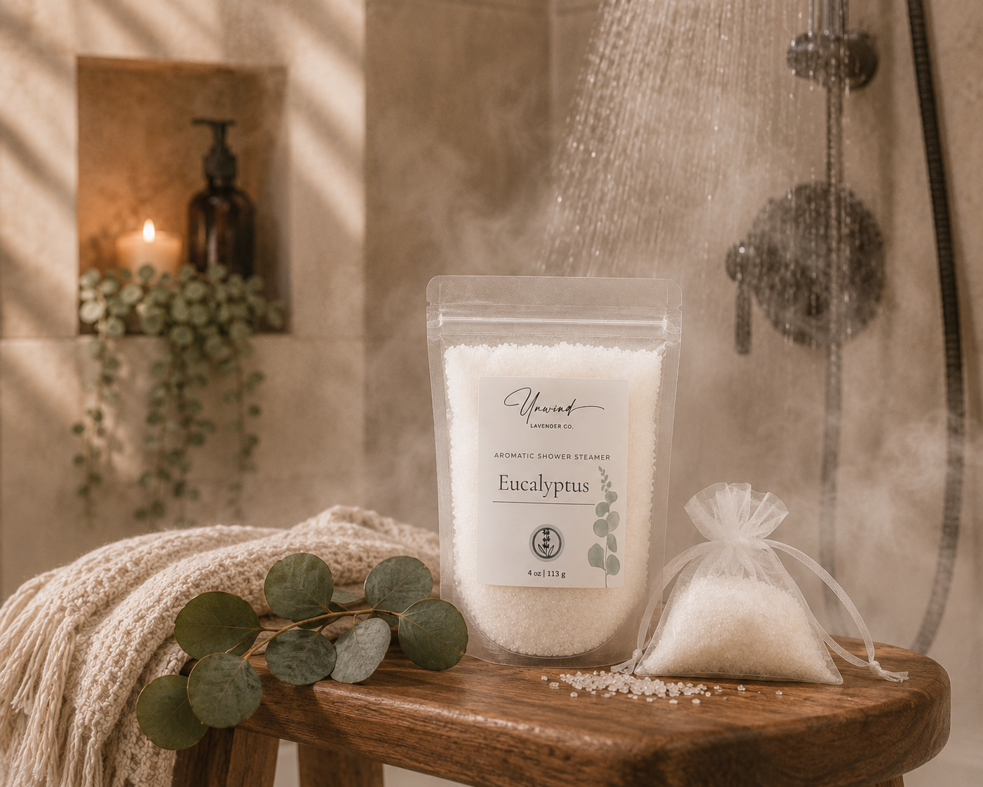 Eucalyptus Shower Steamer Salt