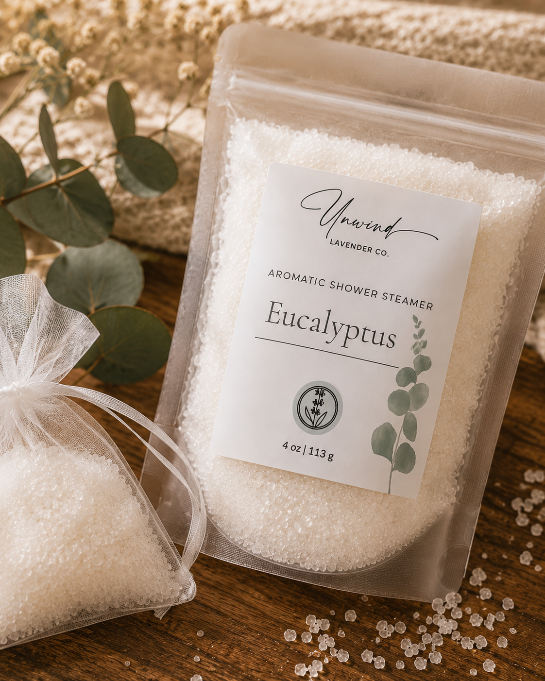 Eucalyptus Shower Steamer Salt