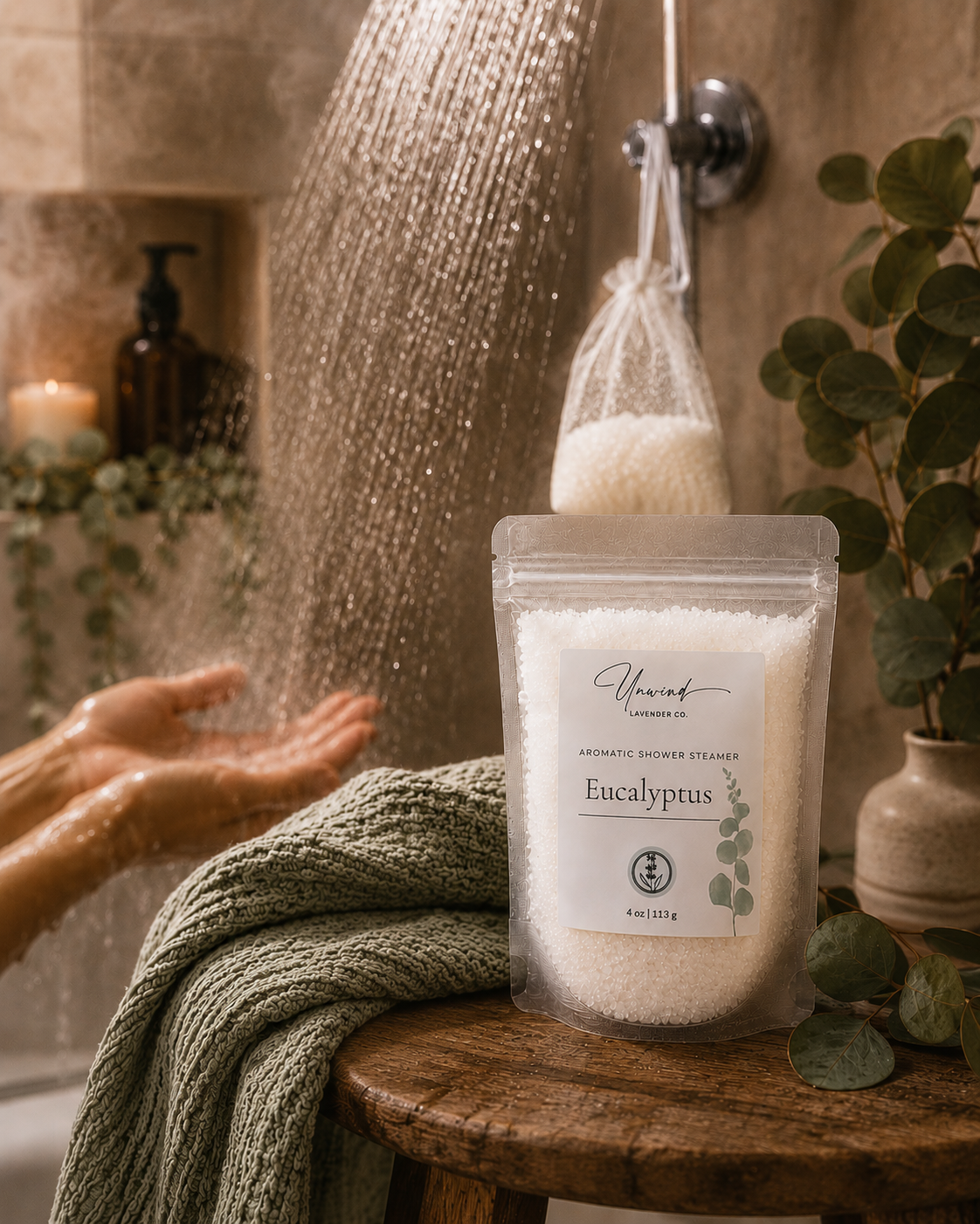 Eucalyptus Shower Steamer Salt