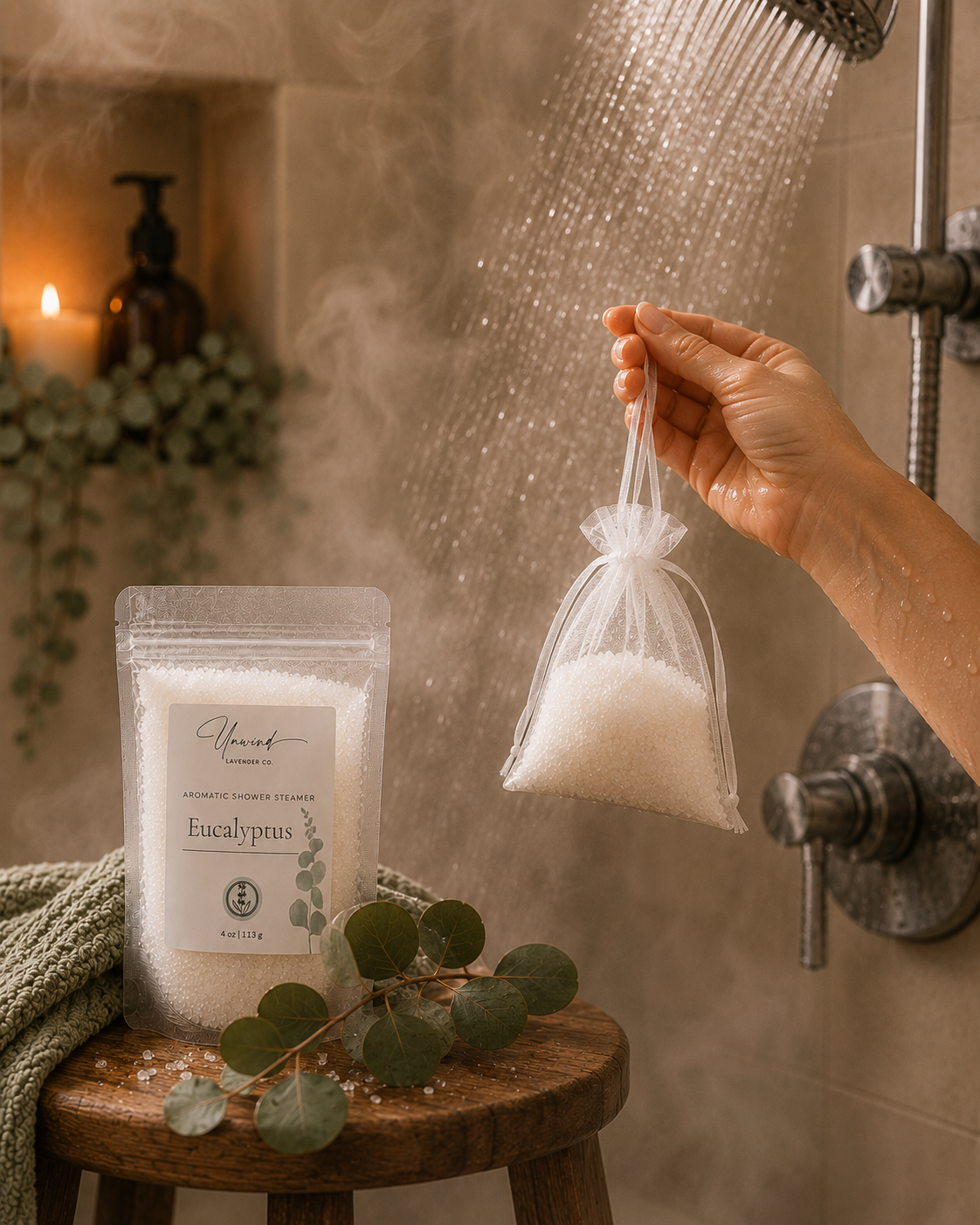 Eucalyptus Shower Steamer Salt