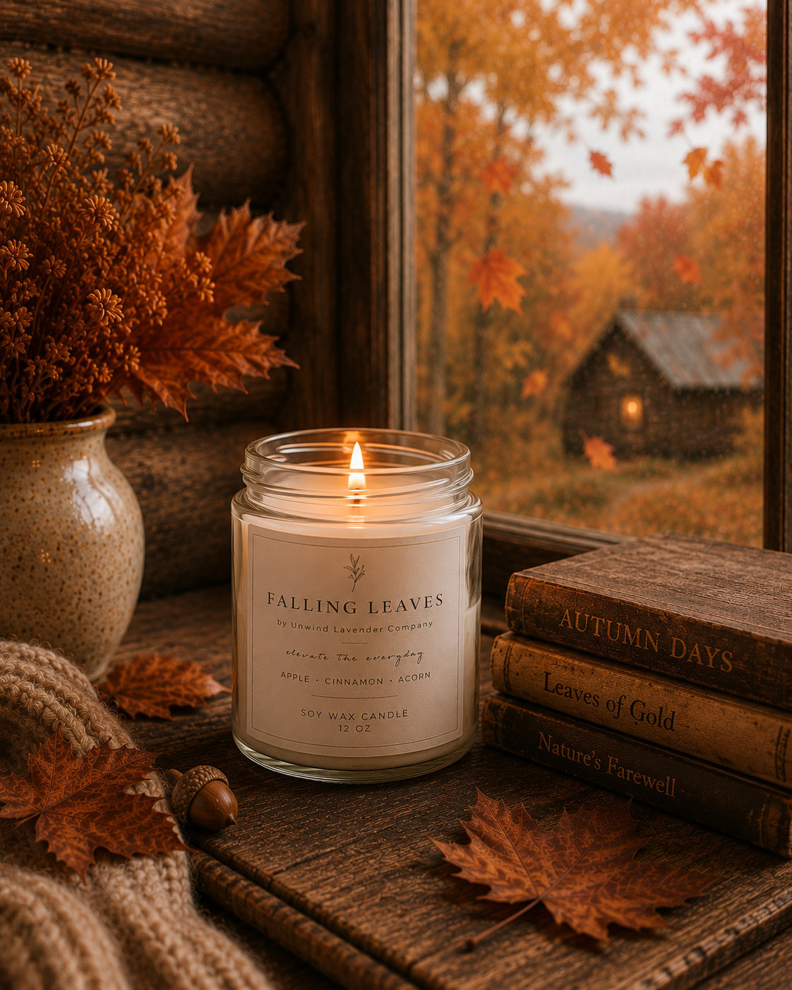 Falling Leaves Soy Candle