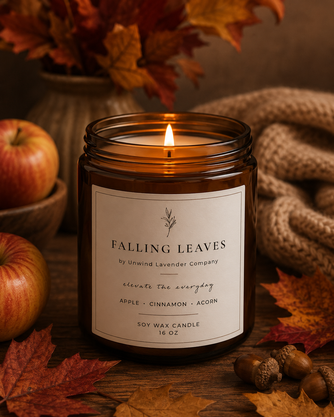 Falling Leaves Soy Candle