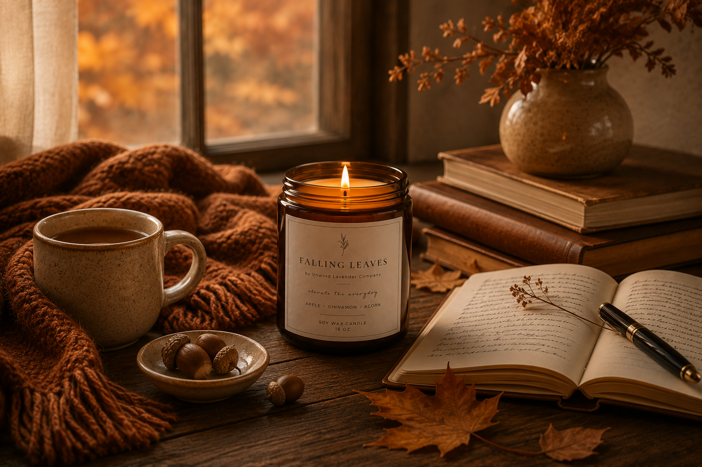 Falling Leaves Soy Candle