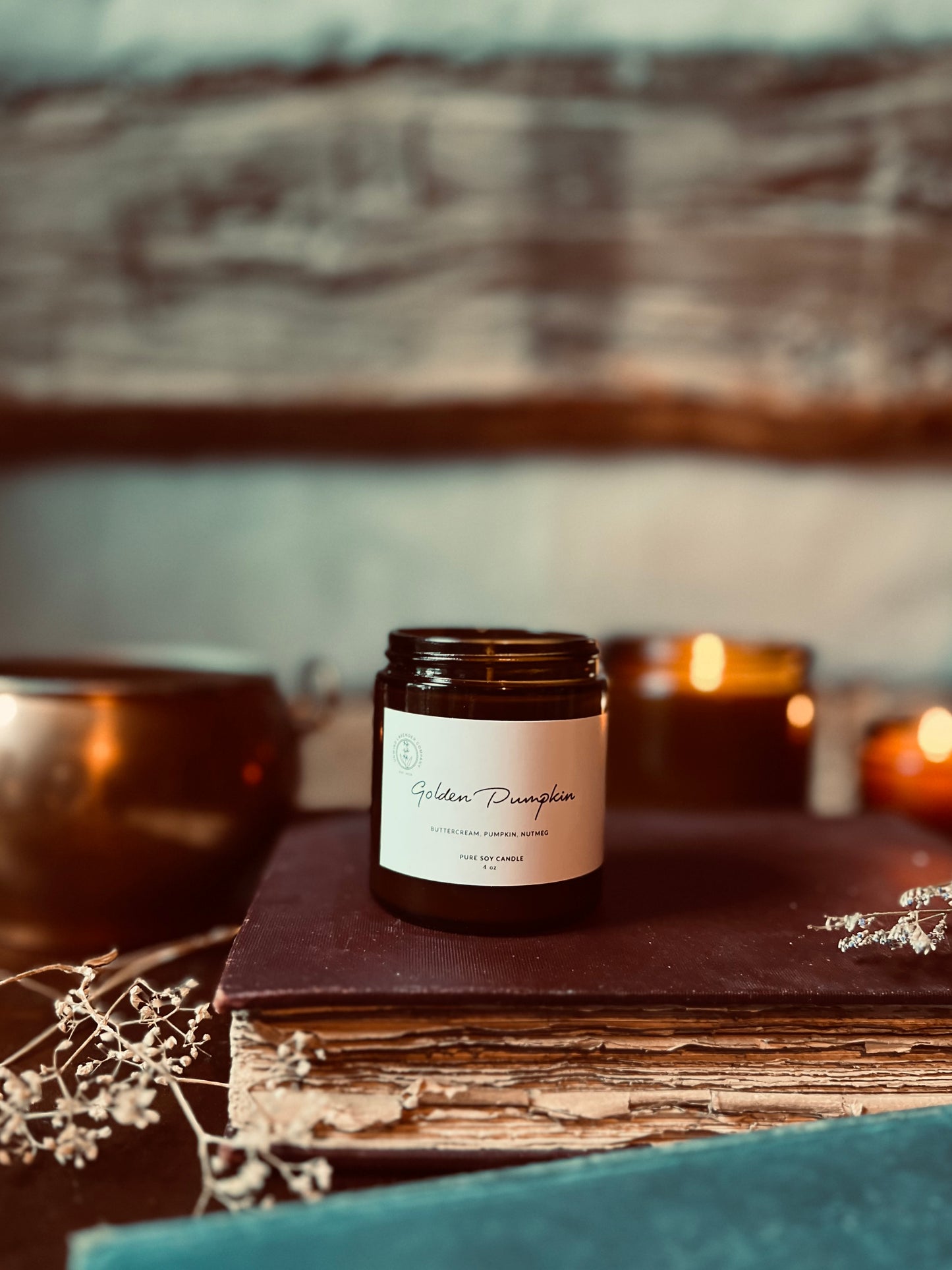 Golden Pumpkin Soy Candle