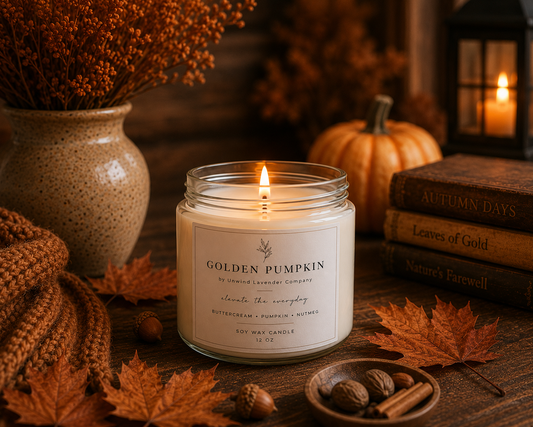 Golden Pumpkin Soy Candle