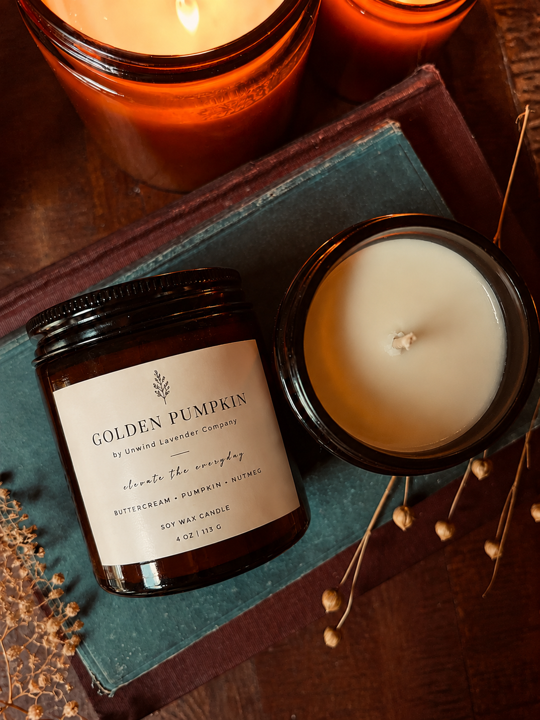 Golden Pumpkin Soy Candle