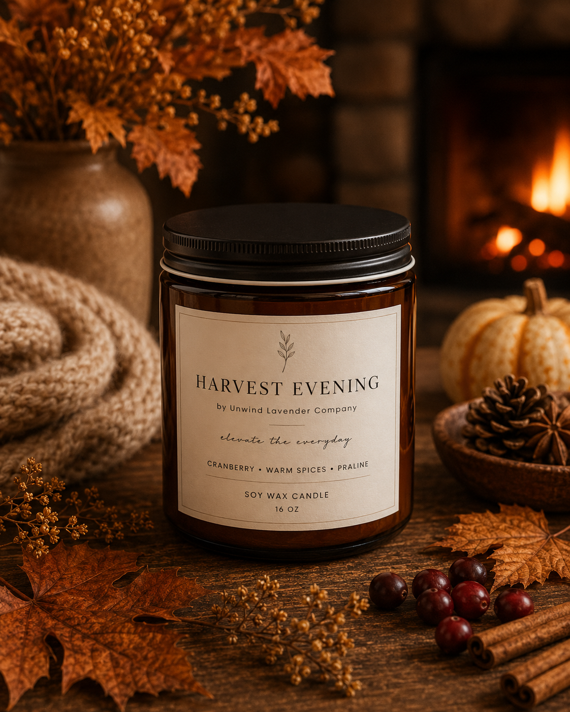 Harvest Evening Soy Candle