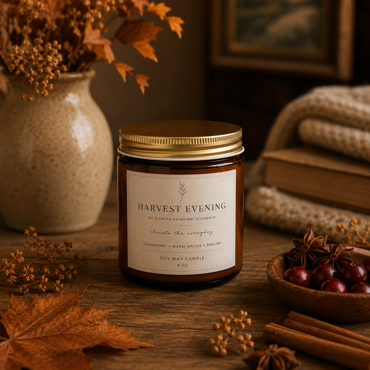 Harvest Evening Soy Candle