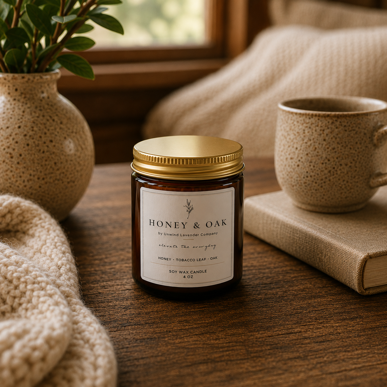 Honey & Oak Soy Candle