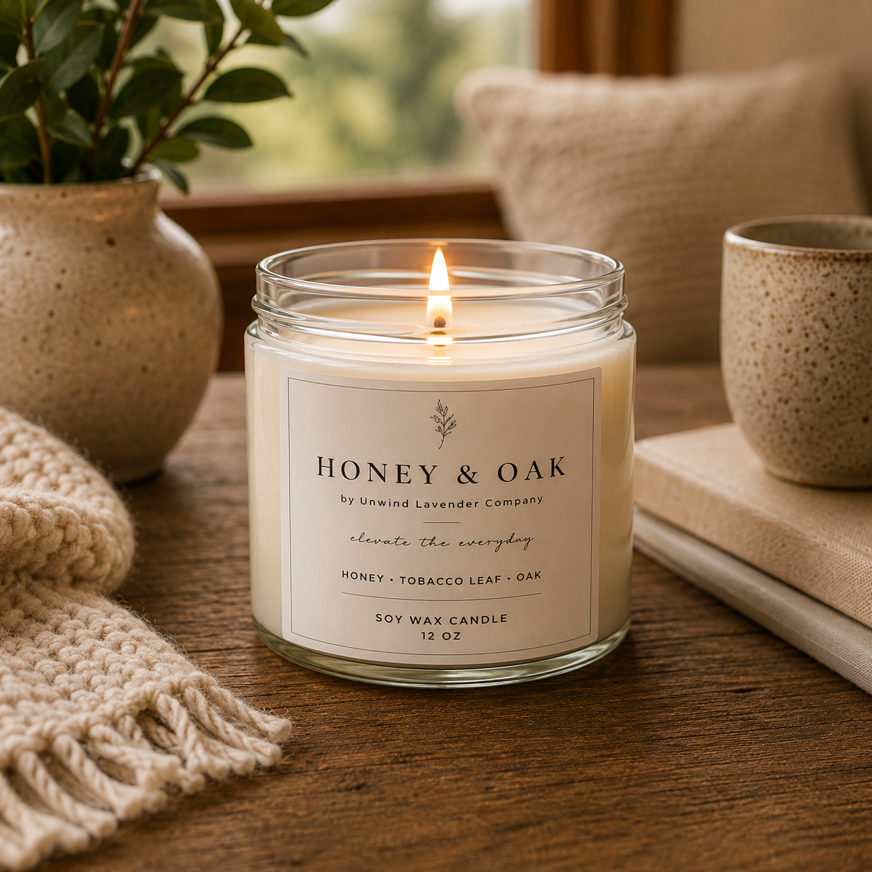 Honey & Oak Soy Candle