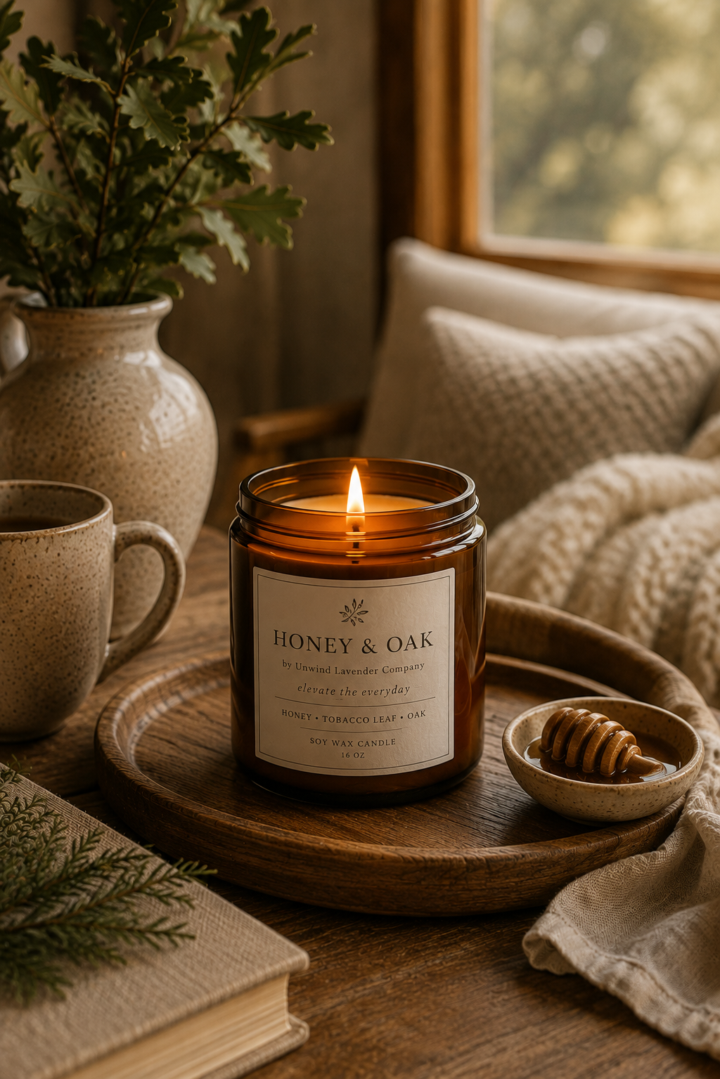 Honey & Oak Soy Candle