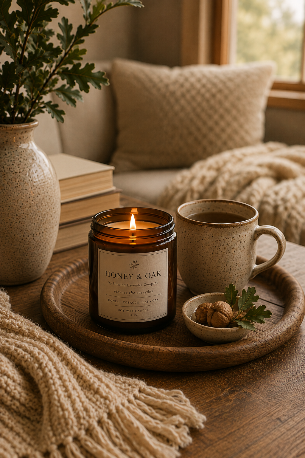 Honey & Oak Soy Candle