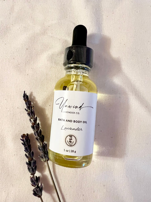 Lavender Bath and Body Oil | 1 oz