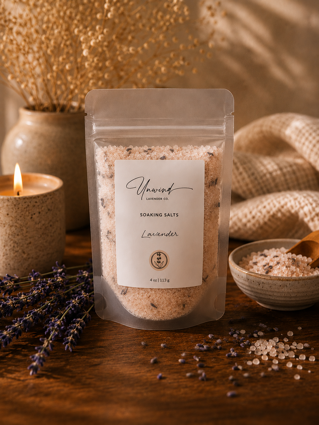 Lavender Soaking Salts | 4 oz