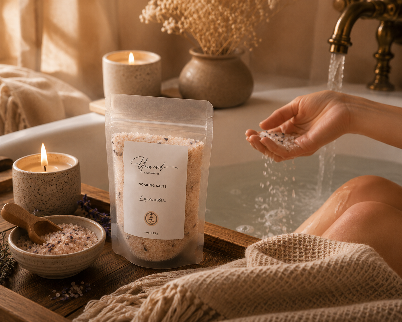 Lavender Soaking Salts | 4 oz