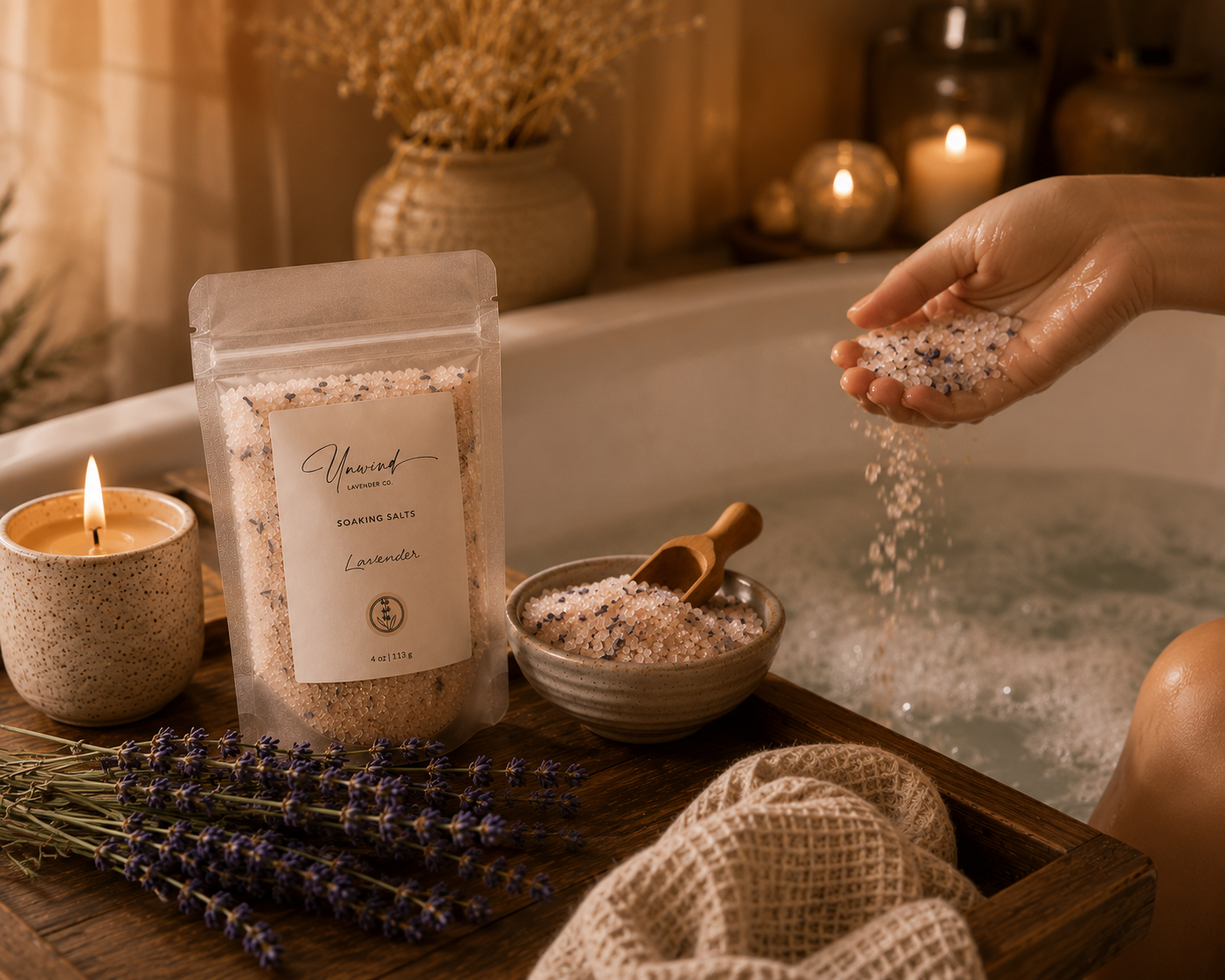 Lavender Soaking Salts | 4 oz