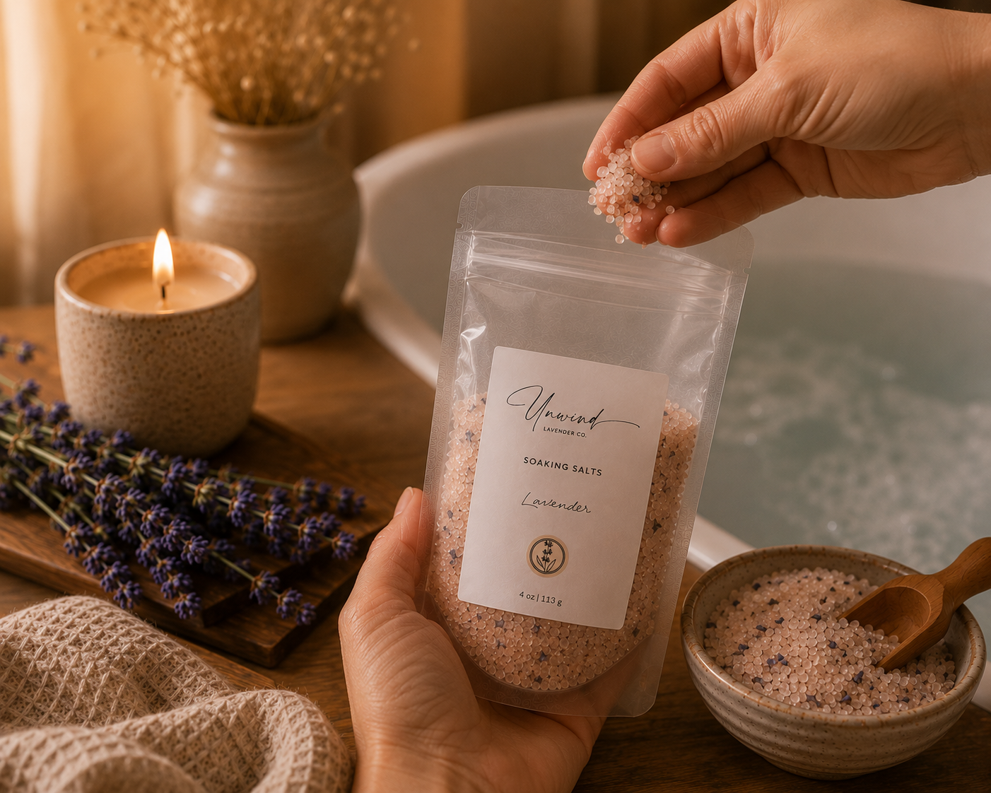 Lavender Soaking Salts | 4 oz