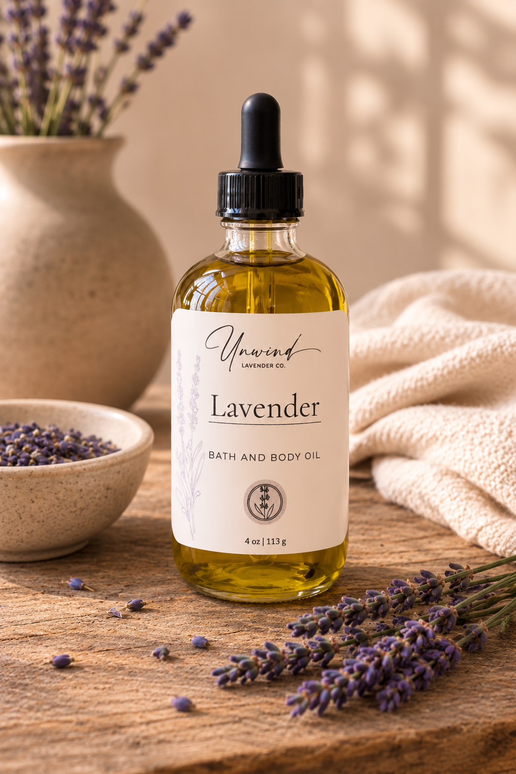Lavender Bath and Body Oil