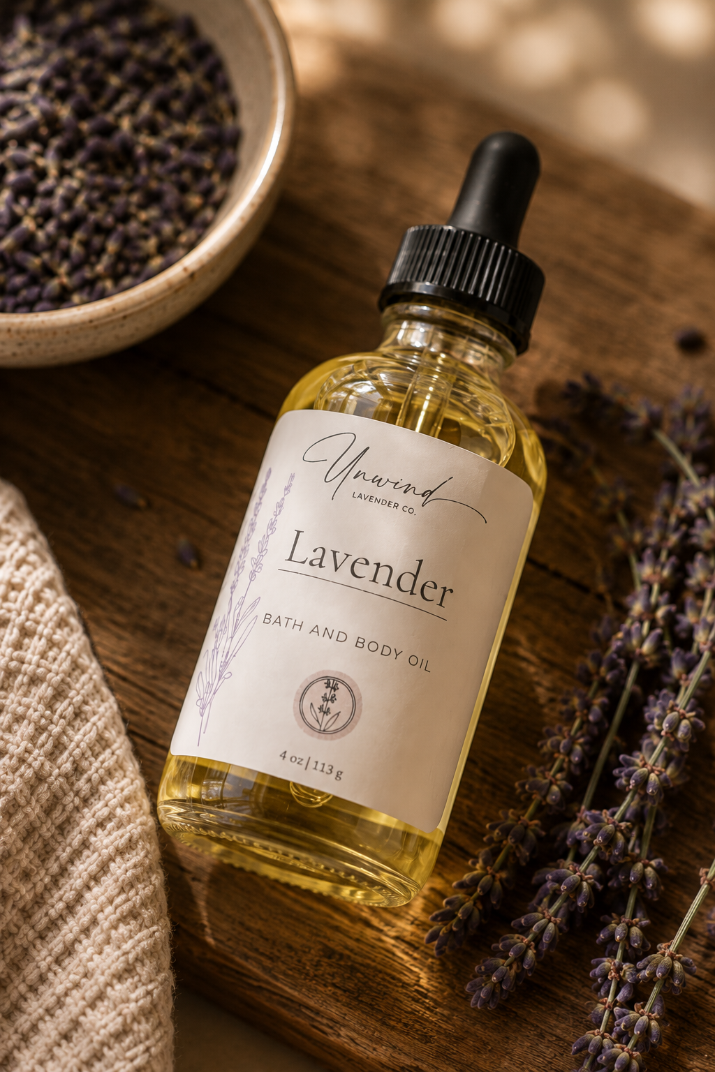 Lavender Bath and Body Oil