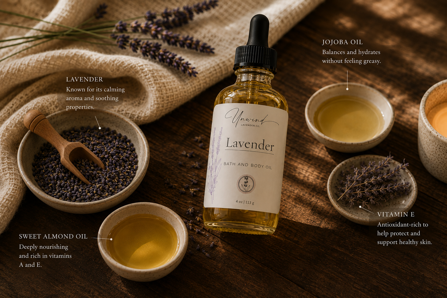 Lavender Bath and Body Oil