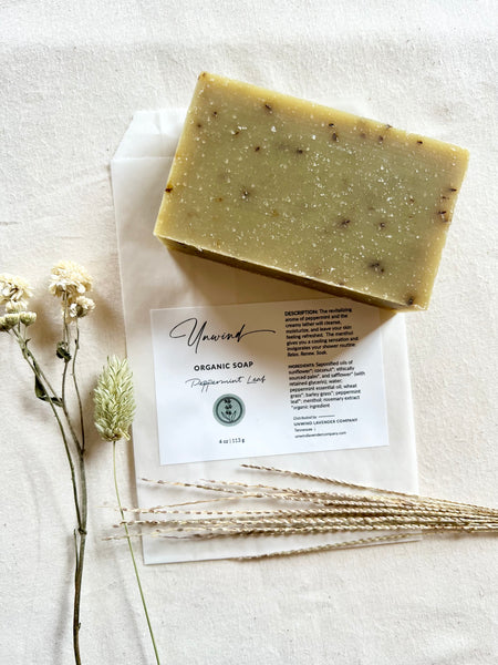 Organic Peppermint Leaf Soap