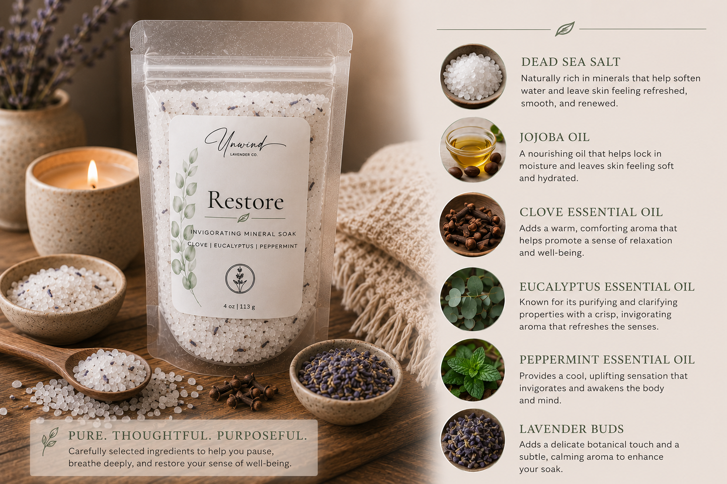 Restore Invigorating Soaking Salts