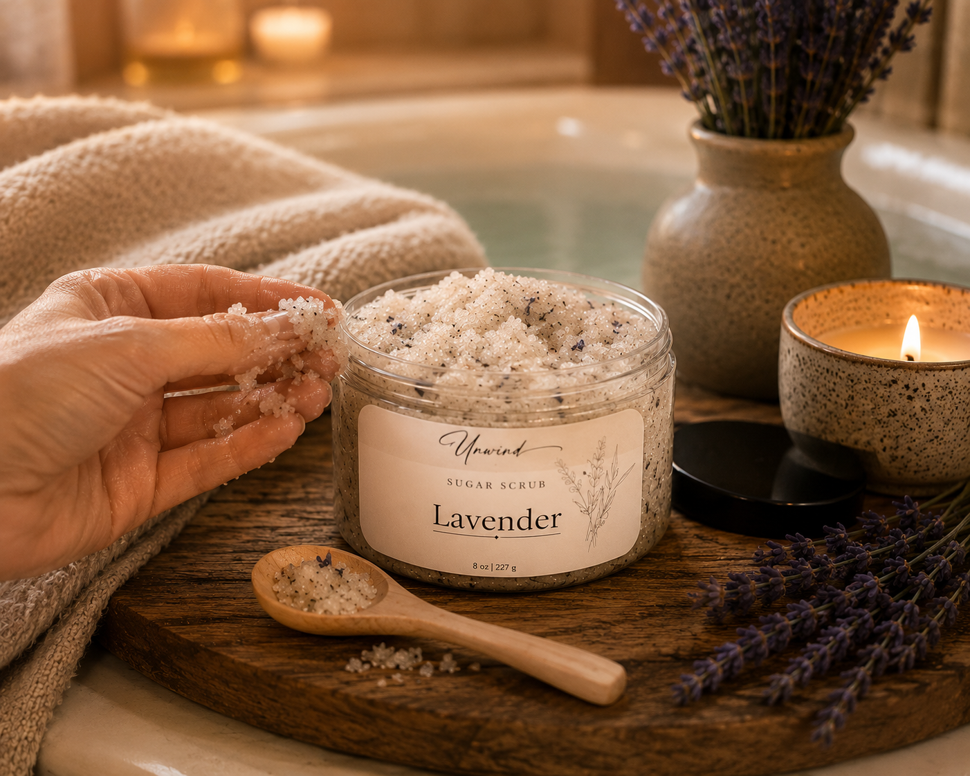 Lavender Sugar Scrub