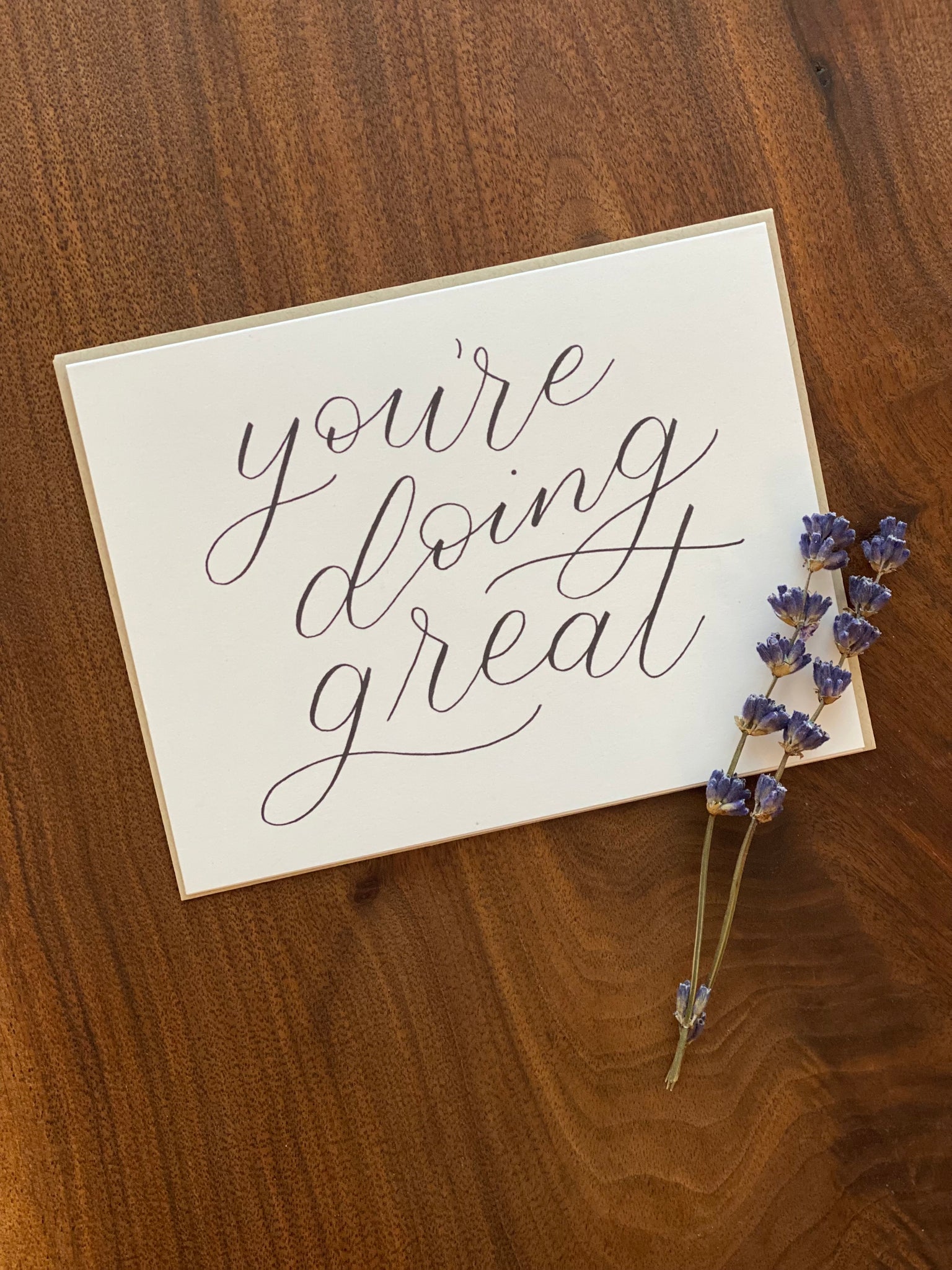 Greeting Card - You're Doing Great