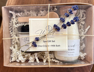 Spa Gift Set | Shea Cream + Milk Bath